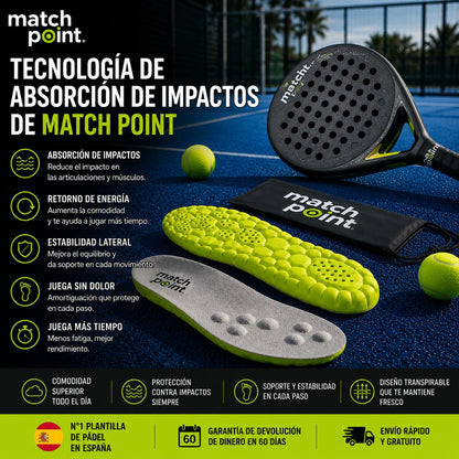 Plantillas deportivas ImpactCoreX: juega durante más tiempo y sin dolor.