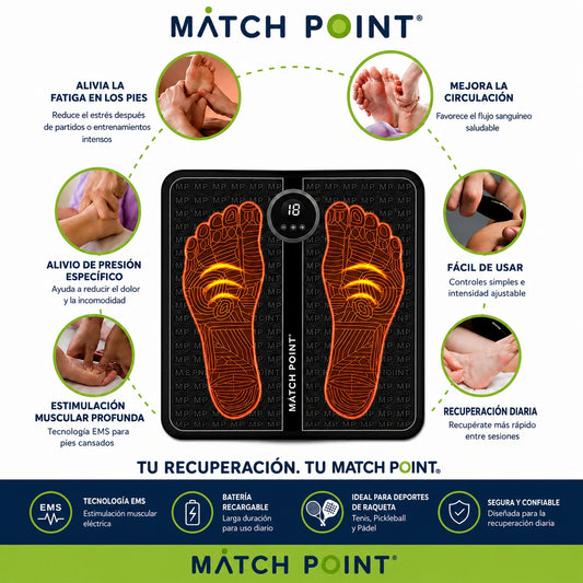 Masajeador de Pies EMS Recargable para una Recuperación Más Rápida